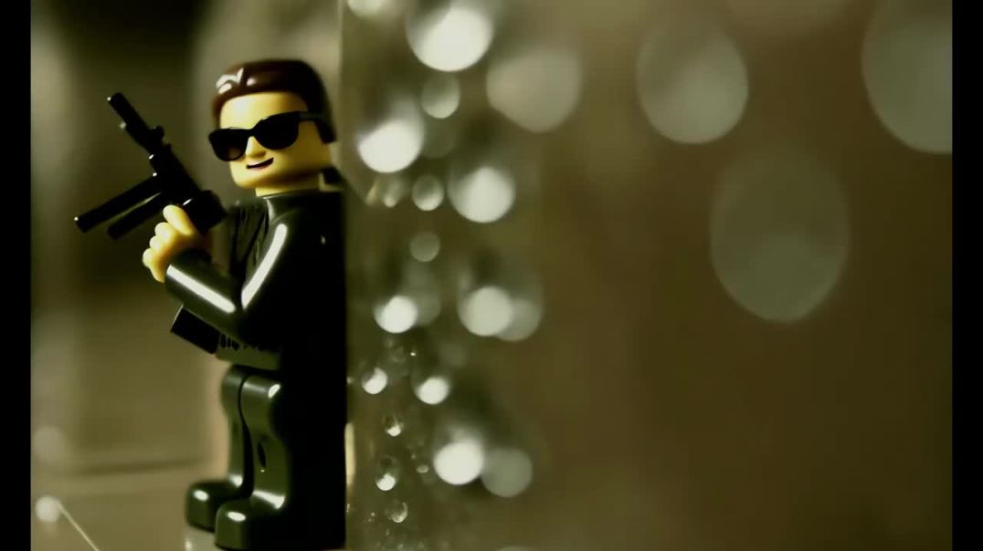 The Matrix reimagined with Lego ｜ Runway Gen-3 video to video Artificial AI (Shootout scene)