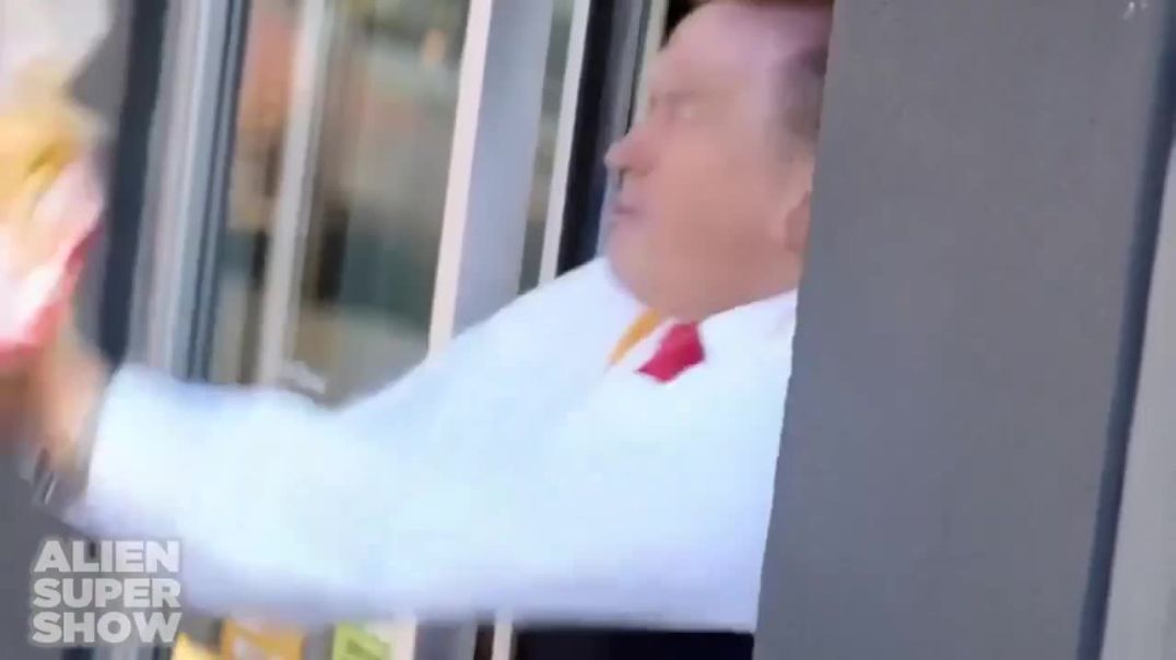 Trump working at Macdonalds